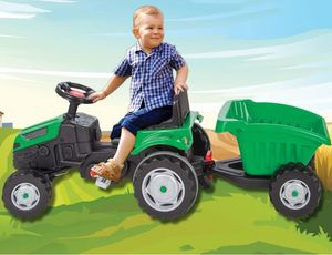 Woopie WOOPIE Traktor MAX na pedały z przyczepą zielony 2
