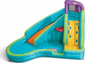 Little Tikes Little Tikes Dmuchany Wodny Plac zabaw Slam n Curve Slide z zakrzywioną zjeżdżalnią i wspinaczką 2