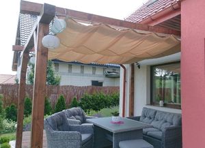 SunShade Żagiel wodoszczelny rozsuwany 1,5x5 - Szary 9