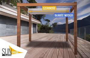 SunShade Żagiel wodoszczelny rozsuwany 2,5x3 - Szary 5