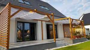 SunShade ŻAGIEL PRZECIWSŁONECZNY PREMIUM WODOSZCZELNY ROZSUWANY 3X5 3