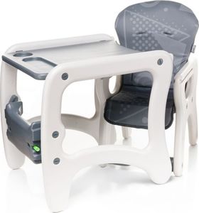 4Baby Krzesełko Do Karmienia 2W1 4Baby Fashion - Szare 2