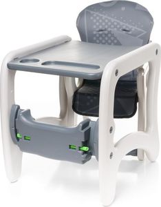 4Baby Krzesełko Do Karmienia 2W1 4Baby Fashion - Szare 3