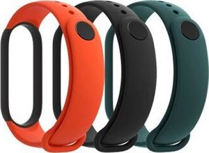 Xiaomi Mi Smart Band 5 Strap (3-pack) (Czarny,pomarańczowy,zielony) 2