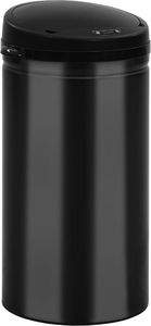 Kosz na śmieci vidaXL bezdotykowy czarny (322700) 5