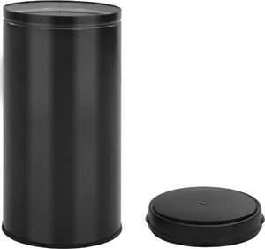 Kosz na śmieci vidaXL bezdotykowy czarny (322702) 6