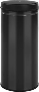 Kosz na śmieci vidaXL bezdotykowy czarny (322703) 4