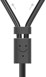 Kabel Ugreen Jack 3.5mm - RCA (Cinch) x2 2m czarny (UGR510BLK) 3