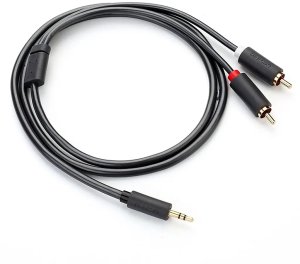 Kabel Ugreen Jack 3.5mm - RCA (Cinch) x2 2m czarny (UGR510BLK) 4