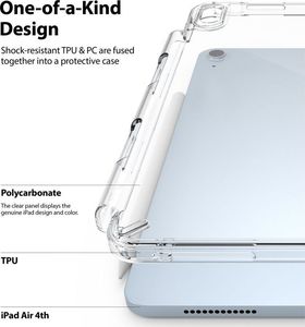 Etui na tablet Ringke Etui Ringke Fusion Apple iPad Air 4 2020 10.9 Clear 2