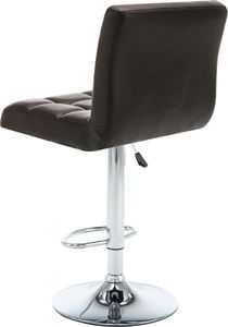 vidaXL Stołki barowe, 2 szt., brązowe, sztuczna skóra 6