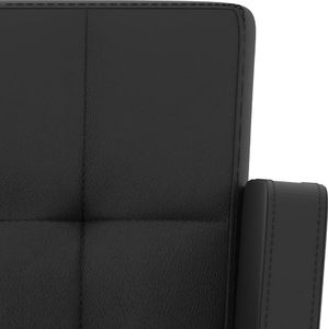 vidaXL Stołki barowe, 2 szt., czarne, sztuczna skóra 7