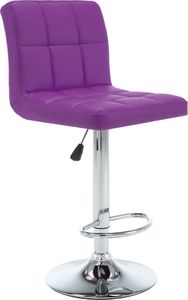 vidaXL Stołki barowe, 2 szt., fioletowe, sztuczna skóra 2