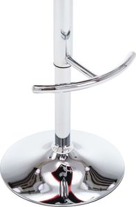 vidaXL Stołki barowe, 2 szt., kremowe, sztuczna skóra 7