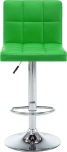 vidaXL Stołki barowe, 2 szt., zielone, sztuczna skóra 3