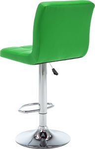 vidaXL Stołki barowe, 2 szt., zielone, sztuczna skóra 5