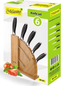 Maestro Zestaw 5 noży w bloku MAESTRO MR-1425 2