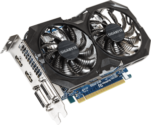 Karta graficzna Gigabyte GeForce GTX 750Ti 4GB GDDR5 (128 bit) 2x HDMI, 2x DVI, BOX (GV-N75TWF2OC-4GI) 2