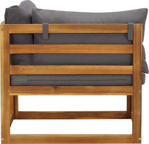 vidaXL Moduły sofy narożnej z poduszkami, 2 szt., ciemnoszare 4