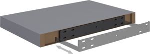 vidaXL Półka ścienna, szara, 40 x 23 x 3,8 cm, MDF 6