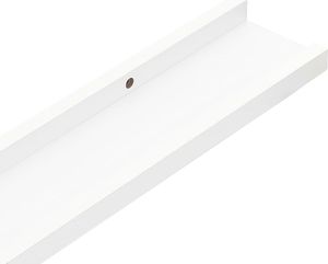 vidaXL Półki ścienne na zdjęcia, 2 szt., białe, 60x9x3 cm, MDF 7