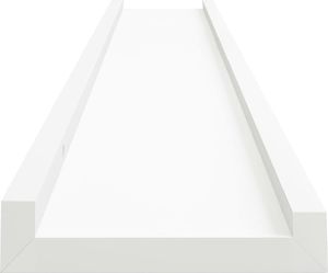 vidaXL Półki ścienne na zdjęcia, 2 szt., białe, 80x9x3 cm, MDF 5