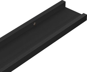 vidaXL Półki ścienne na zdjęcia, 2 szt., czarne, 60x9x3 cm, MDF 7