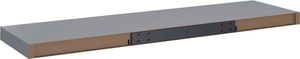 vidaXL Półki ścienne, 4 szt., szare, 90x23,5x3,8 cm, MDF 8