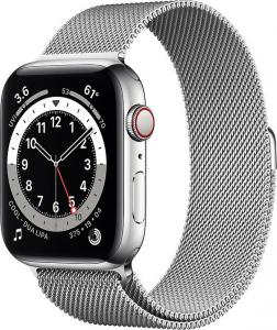 Smartwatch Apple Watch Series 6 GPS + Cellular 44mm Silver Steel Silver Milanese Srebrny  (M09E3WB/A) 1
