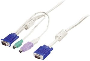 LevelOne Kable KVM, 3m, Biały (ACC-2102) 3