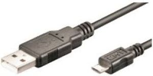 Kabel USB Mcab microUSB 1.8m Czarny (7001302) 1