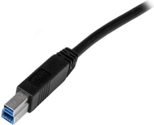 Kabel USB StarTech USB-A - USB-B 2 m Czarny (USB3CAB2M) 3