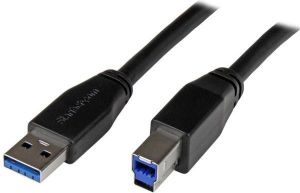 Kabel USB StarTech USB-A - USB-B 5 m Czarny (USB3SAB5M) 1