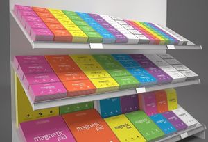 Karteczki elektrostatyczne, suchościeralne na notatki, różowe, 10x7 cm 9