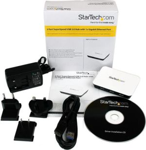 HUB USB StarTech 1x RJ-45  + 3x USB-A 3.0 (ST3300U3S) 4