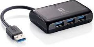 HUB USB LevelOne RJ-45, 3 porty, 3.0 (USB-0502) 1