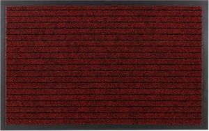 Dywany Łuszczów Wycieraczka DURA 3879 antypoślizgowa, zewnętrzna, wewnętrzna, na gumie - czerwony, 50x80 cm 1
