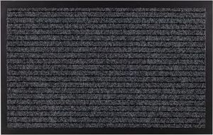 Dywany Łuszczów Wycieraczka DURA 2868 antypoślizgowa, zewnętrzna, wewnętrzna, na gumie - antracyt, 50x80 cm 1