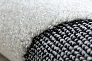 Dywany Łuszczów Dywan dziecięcy JOY Teddy miś, dla dzieci - Strukturalny, dwa poziomy runa krem / czarny, 120x170 cm 5