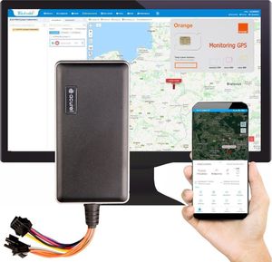 Moduł GPS Acurel Lokalizator GPS samochodowy zapłon + karta Orange + Tracksolid 1 rok uniwersalny 1