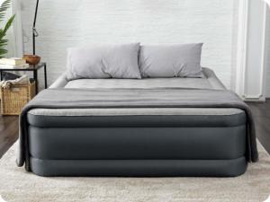 Bestway Materac Dmuchany Dwuosobowy z Wbudowaną Pompką Szary 2