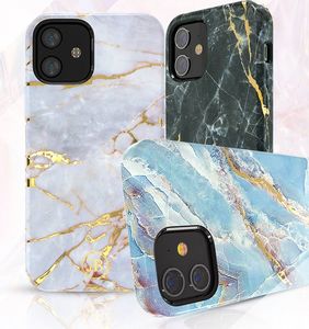 Kingxbar Kingxbar Marble Series eleganckie etui pokrowiec z nadrukiem marmur iPhone 12 Pro Max czarny uniwersalny 3