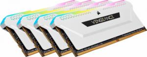 Pamięć Corsair Vengeance RGB PRO SL, DDR4, 32 GB, 3200MHz, CL16 (CMH32GX4M4E3200C16W) 1