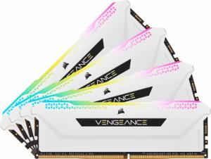 Pamięć Corsair Vengeance RGB PRO SL, DDR4, 32 GB, 3200MHz, CL16 (CMH32GX4M4E3200C16W) 3