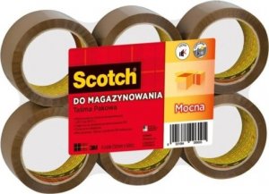 3M Taśma pakowa SCOTCH® (S5066F6), akrylowa, 50mm, 66m, brązowa - 8021684006005 1