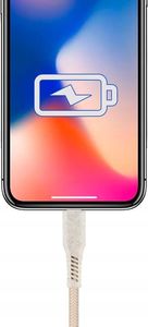 Kabel USB M-Import Lightning - Lightning 1 m Beżowy (5903140320951) 4