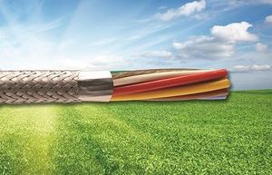 Kabel USB M-Import Lightning - Lightning 1 m Beżowy (5903140320951) 5