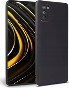 Silikonowe etui Icon do Xiaomi Poco M3 czarne 1