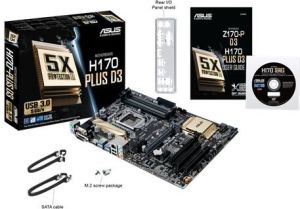 Płyta główna Asus H170-Plus D3, H170, DDR3, SATA3, USB3.0, ATX (90MB0LW0-M0EAY0) 2