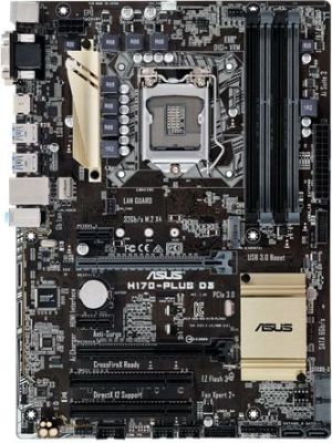 Płyta główna Asus H170-Plus D3, H170, DDR3, SATA3, USB3.0, ATX (90MB0LW0-M0EAY0) 3